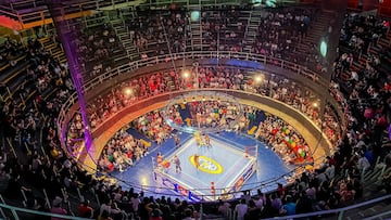 La Arena Coliseo durante una función del CMLL.