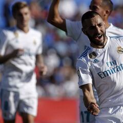 Benzema matches Gento's mark and overtakes Pirri in LaLiga