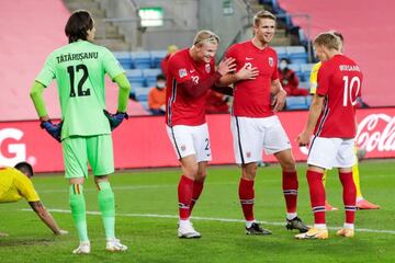 Young guns | Erling Braut Haaland and Martin Odegaard on Norway duty.