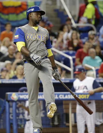 Colombia - Estados Unidos en el Marlins Park. 