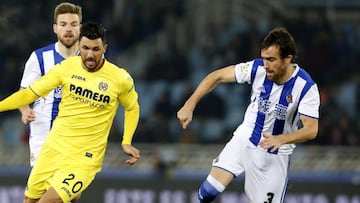 Mikel González contra el Villarreal.