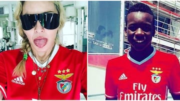 La Reina del Pop estuvo presente una vez m&aacute;s en las gradas durante el partido que tuvo su hijo con el equipo Sub-15 de Benfica, no dej&oacute; de animar.