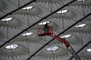 El Olímpico de Kiev se empieza a preparar para la final de la Champions