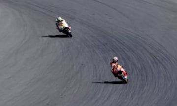 Marc Márquez y Andrea Iannone.