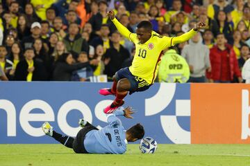 La Selección Colombia Sub 20 enfrentó a Uruguay en el primer partido del hexagonal final del Sudamericano en el estadio El Campín.