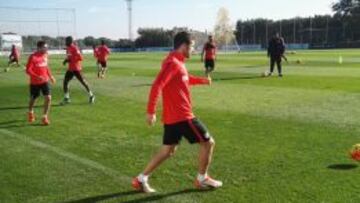 El profe Ortega insistió en el gol y la precisión en la sesión