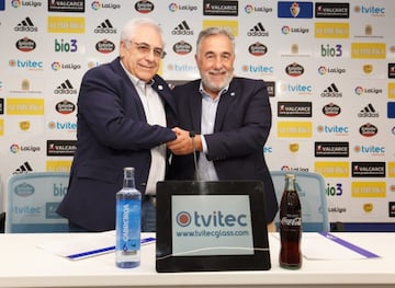 Presidente de la Ponferradina y de la empresa Tvitec, tras el anuncio de que será el patrocinador por dos temporadas del club.