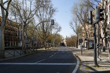 Madrid, vacío: las imágenes de cómo están sus calles