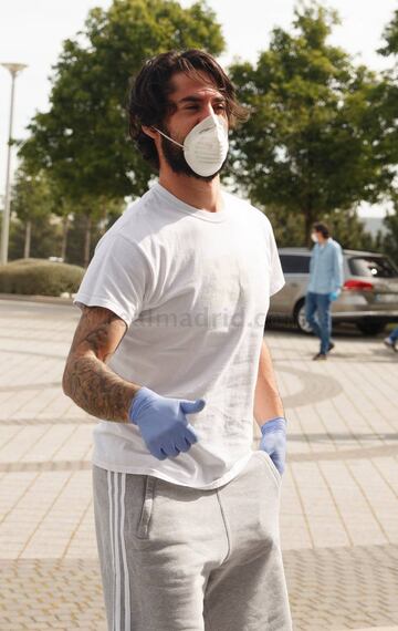 Isco durante las pruebas médicas realizadas esta mañana en la Ciudad Deportiva del Real Madrid. 