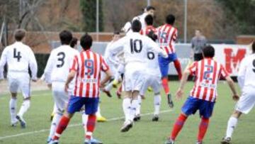 Madrid y Atlético, en un partido de categorías inferiores.