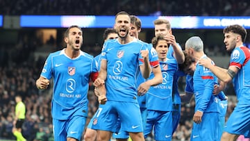 Hancko celebra el gol que marcó ante el Tottenham.