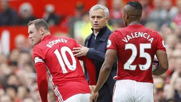 Wayne Rooney, Mourinho y Valencia.