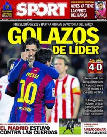 Portadas de la prensa deportiva