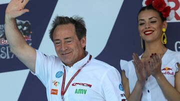 Sito Pons en el podio de Jerez.