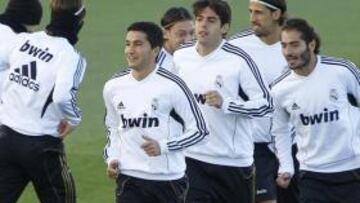 Sahin, en el entrenamiento de ayer.