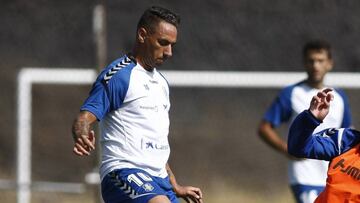 Suso Santana durante una sesión de entrenamiento.