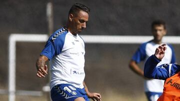 Suso Santana durante una sesi&oacute;n de entrenamiento.