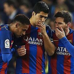 Neymar acaba con su sequía y el tridente supera los 300 goles