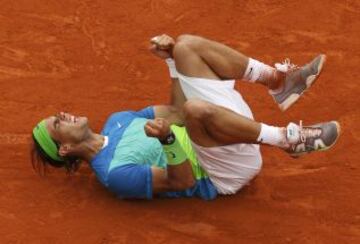 Rafa Nadal en Roland Garros de 2010, ganó a Robin Soderling.