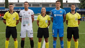 Marta Huerta dirigió el duelo entre Getafe B y Santa Eulalia.