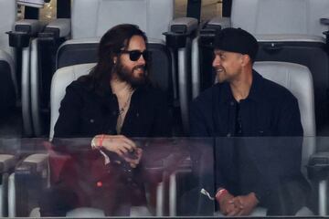 El cantante Jared Leto, presente en el Allegiant Stadium.