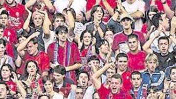<b>TENSIÓN. </b>La afición de Osasuna es una de las más calientes.