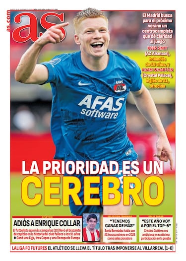 Las portadas de AS de diciembre