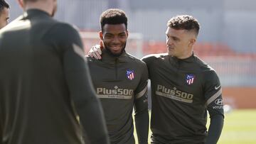 Lemar, de nuevo entrenándose con el Atlético.