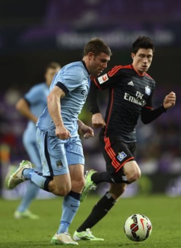 Manchester City se enfrentó a Hamburgo en el Al Ain, de los Emiratos Árabes Unidos.