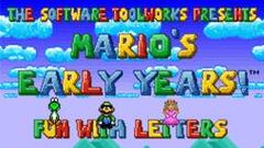 Imágenes de Mario's Early Years! Fun with Letters
