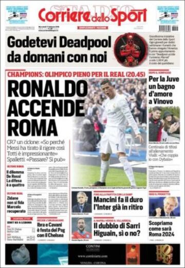 Portadas de la prensa mundial