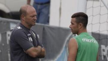 Pepe Mel y Rubén Castro