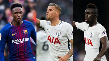 Davinson Sánchez y Yerry Mina se vería afectados por la posible salida de Toby Alderweireld del Tottenham