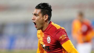 Falcao en un partido de Galatasaray