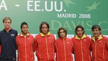 Presentación de los equipos de Estados Unidos y España