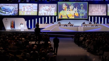 Vista General de la Asamblea de Socios Representantes del Real Madrid celebrada en 2021.