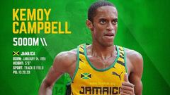 El atleta jamaicano Kemoy Campbell, en acci&oacute;n 