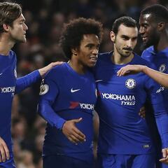 Chelsea cierra el año con goleada al Stoke City