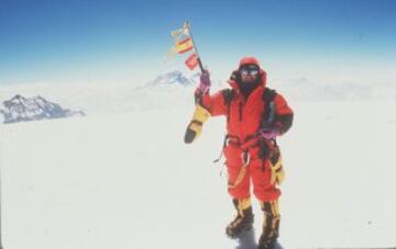 Carlos Soria coronó el Cho Oyu de 8.201 metros, en 1999.