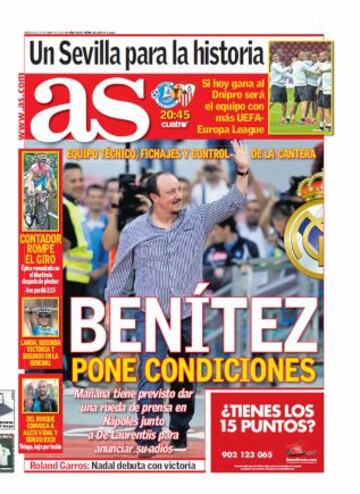 Las portadas de AS de mayo