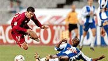 <b>AGONÍA HASTA EL FINAL</B>. El Espanyol exprimió todo lo que tenía para ganar el partido ante un Sevilla demasiado timorato.