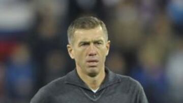 Katanec, durante el partido de Eslovenia con Noruega.