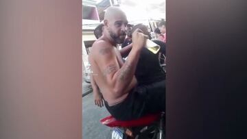 La preocupante imagen de Adriano en una favela