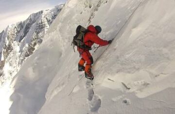 Carlos Soria durante la Expedicion BBVA al Annapurna 2012.