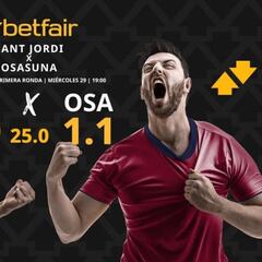 CD Sant Jordi vs. CA Osasuna: horario, dónde ver, pronósticos y estadísticas