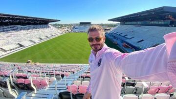 David Beckham teases Inter Miami fans with a selfie in the new stadium