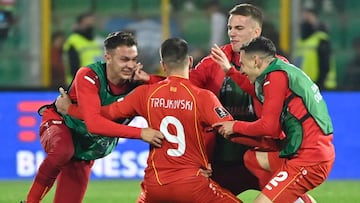 Aleksandr Trajkovski pasó a la historia después de marcar el tanto que mandó a Macedonia del Norte a buscar el boleto al Mundial.