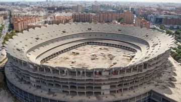 Bowl de hormigón del Nuevo Mestalla.