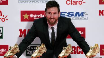 Messi recibe su cuarta Bota de Oro y sigue sin aclarar su futuro