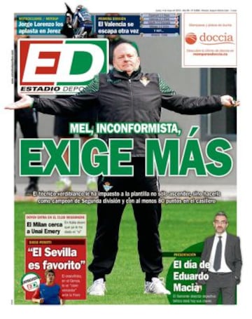 Portadas de la prensa deportiva